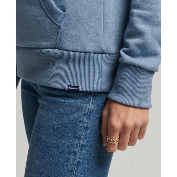 Superdry Hættetrøje Vintage Logo Emboss Blå 2XS Kvinde
