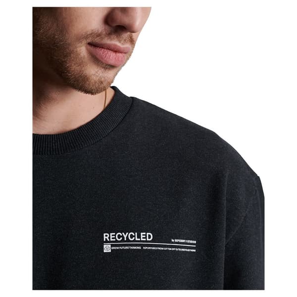 Superdry Tröja Studios Rcycl Micro Top Svart XS-S Man