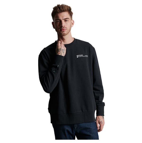 Superdry Tröja Studios Rcycl Micro Top Svart XS-S Man