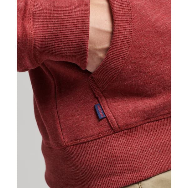 Superdry Sweatshirt Med Full Dragkedja Vintage Logo Emb Hood Röd XS Man