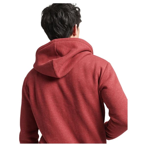 Superdry Sweatshirt Med Full Dragkedja Vintage Logo Emb Hood Röd XS Man
