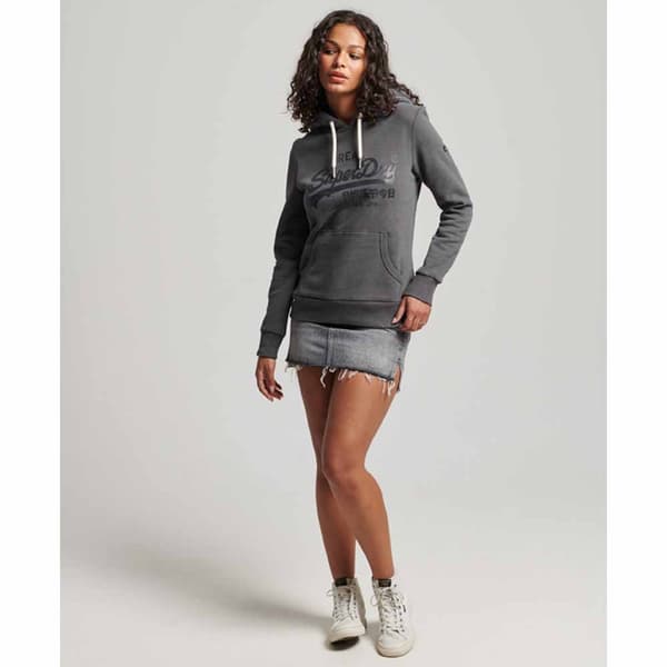Superdry Luvtröja Vl Embellish Svart 2XS Kvinna