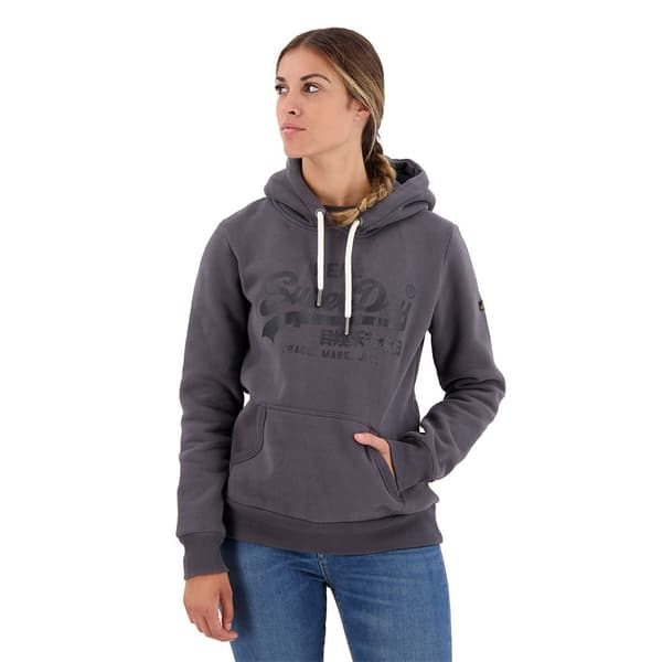 Superdry Luvtröja Vl Embellish Svart 2XS Kvinna