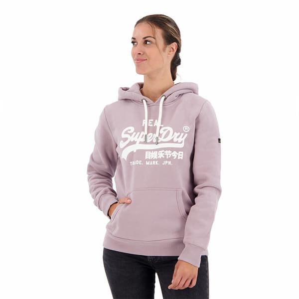 Superdry Luvtröja Vl Embellish Lila 2XS Kvinna