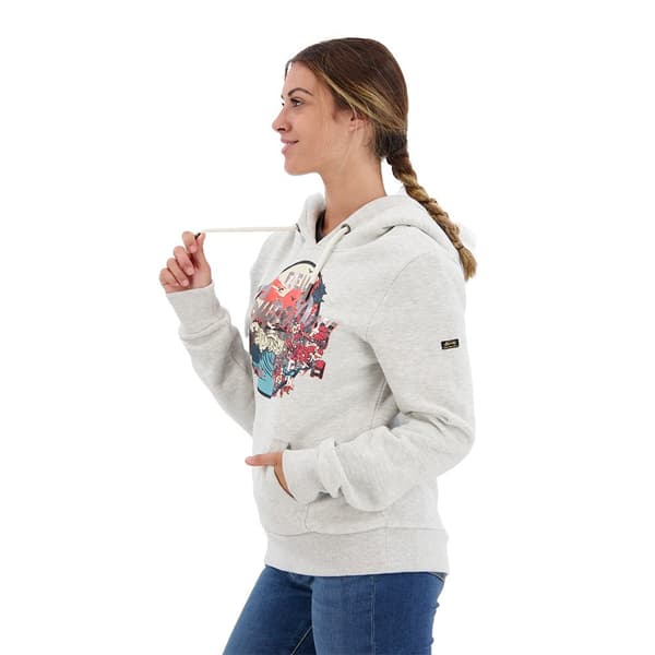 Superdry Luvtröja Japanese Vintge Logo Graphic Grå XS Kvinna