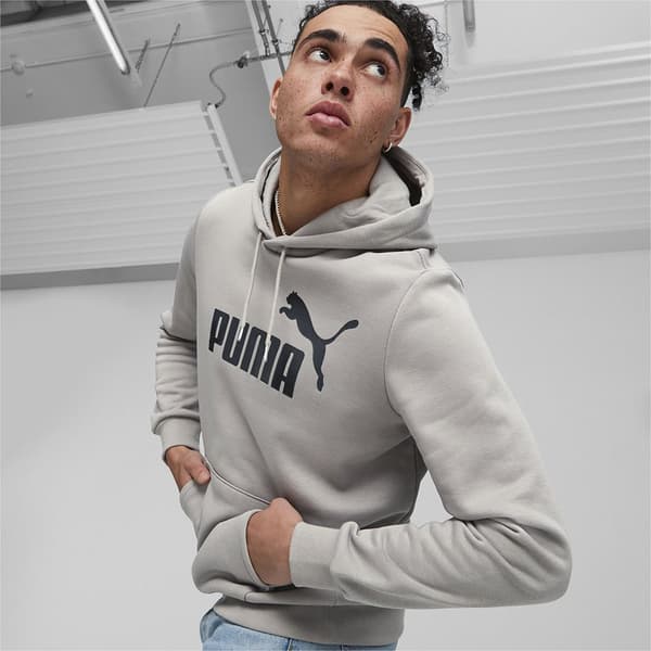 Puma Luvtröja Ess Big Logo Grå L Man