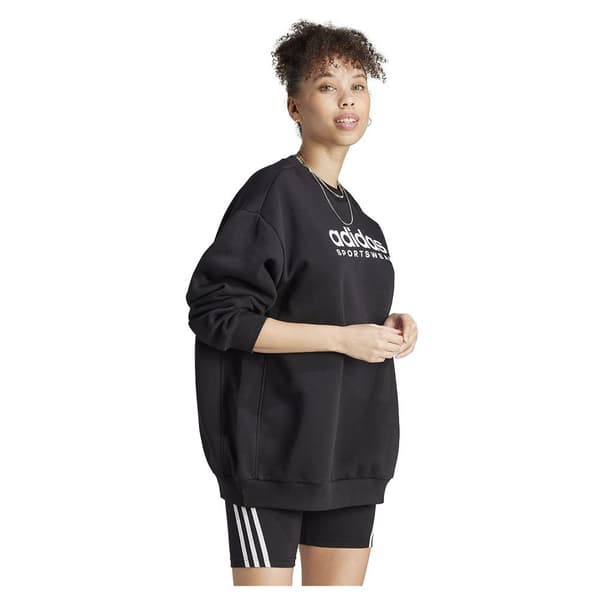Adidas Tröja All Szn Fleece Graphic Svart XS Kvinna