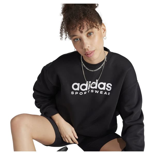 Adidas Tröja All Szn Fleece Graphic Svart XS Kvinna