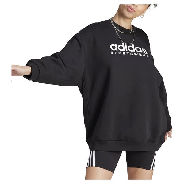 Adidas Tröja All Szn Fleece Graphic Svart XS Kvinna