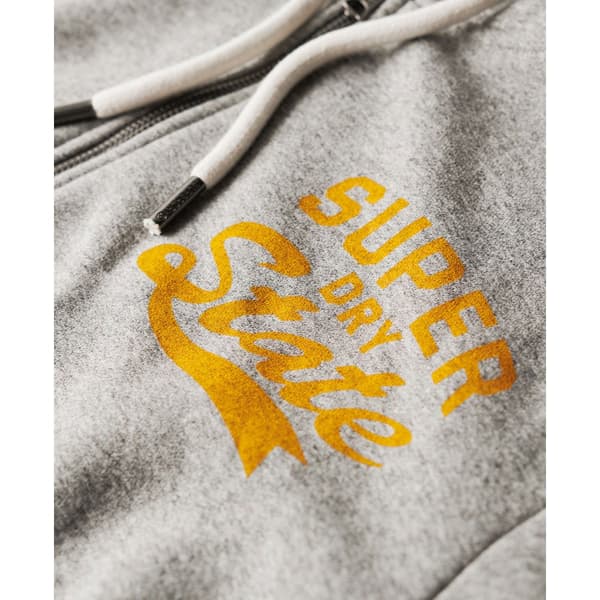 Superdry Sweatshirt Med Fuld Lynlås Athletic Coll Graphic Grå 2XL Mand