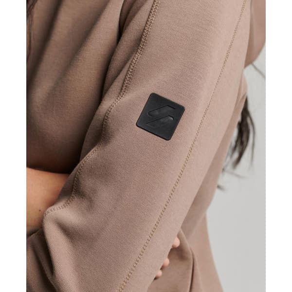 Superdry Luvtröja Code Tech Relaxed Brun L Kvinna