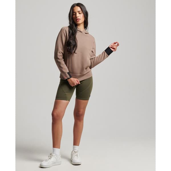 Superdry Luvtröja Code Tech Relaxed Brun L Kvinna