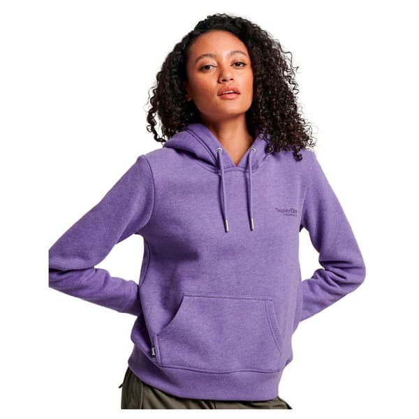 Superdry Luvtröja Essential Logo Lila XS Kvinna