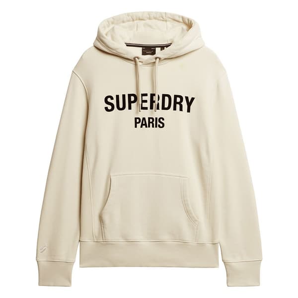 Superdry Luvtröja Luxury Sport Loose Beige S Man