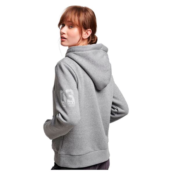 Superdry Luvtröja Vintage Logo Athletic Grå 2XS Kvinna