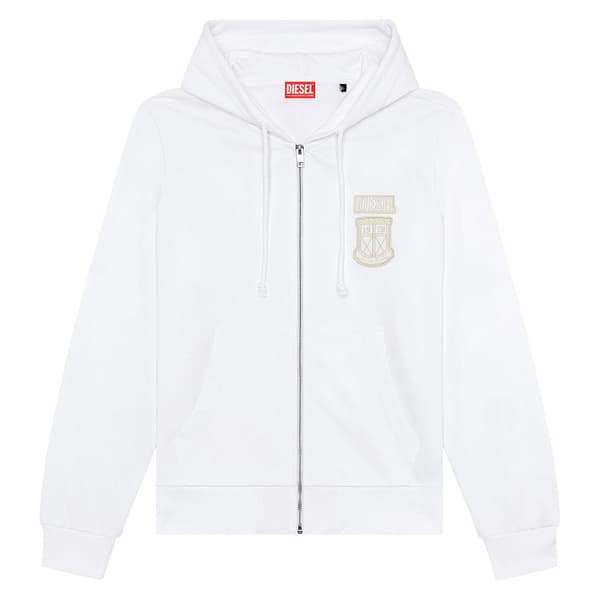 Diesel Sweatshirt Med Full Dragkedja Ginn K10 Vit 2XL Man