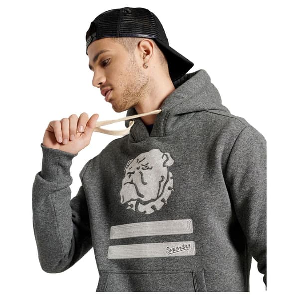 Superdry Luvtröja Collegiate State Grå M Man