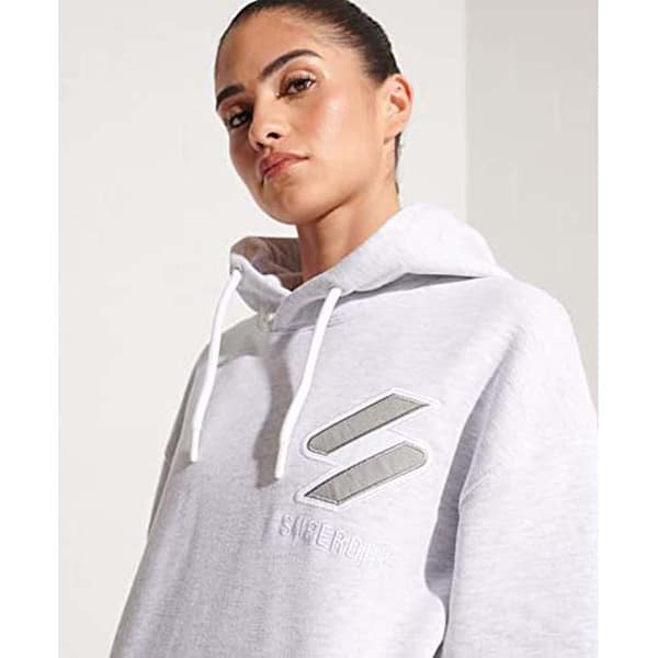 Superdry Huppari Code Apq Oversized Valkoinen XS-S Nainen