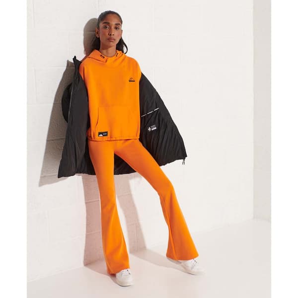 Superdry Hættetrøje Mountain Tech Crop Orange S Kvinde