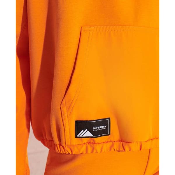 Superdry Hættetrøje Mountain Tech Crop Orange S Kvinde