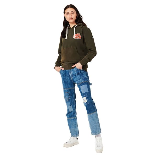 Superdry Luvtröja Vintage Crossing Lines Grönt S Kvinna