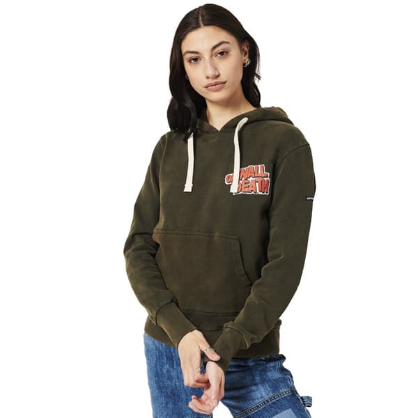 Superdry Luvtröja Vintage Crossing Lines Grönt S Kvinna