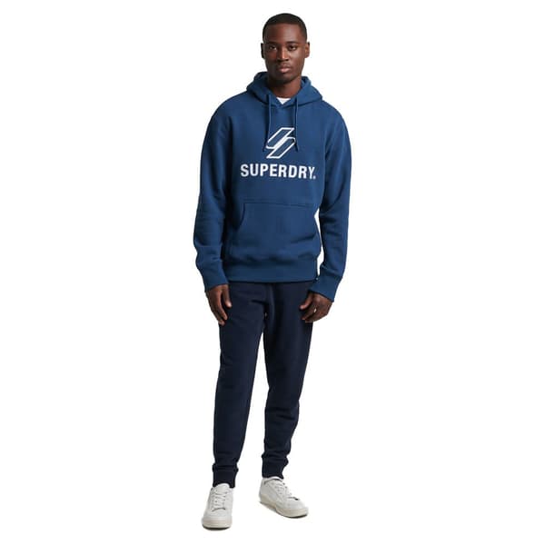 Superdry Luvtröja Code Sl Stacked Apq Blå S Man