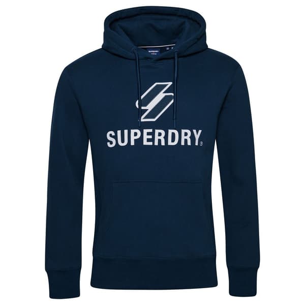 Superdry Luvtröja Code Sl Stacked Apq Blå S Man