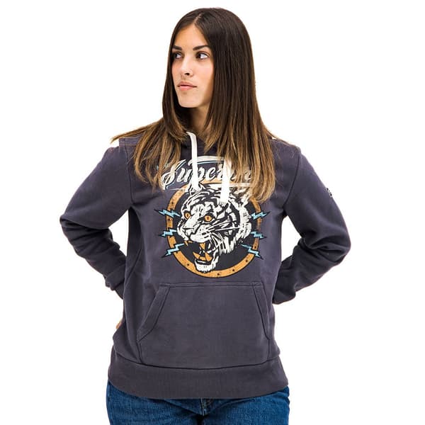Superdry Vintage Boho Graphic Tröja Med Huva Svart S Kvinna