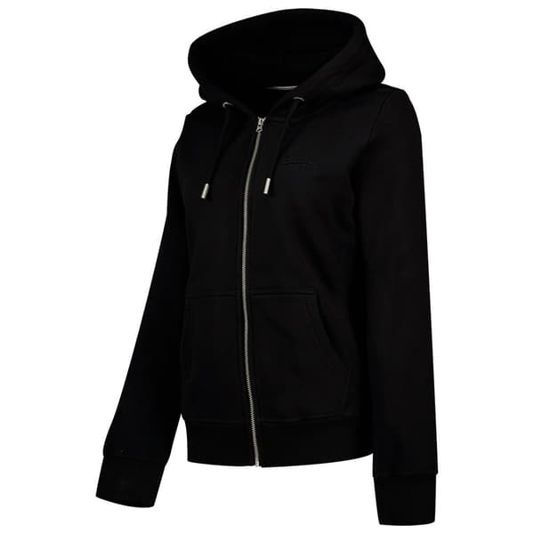 Superdry Full Vetoketjullinen Villapaita Vintage Logo Emb Hood Musta 2XS Nainen