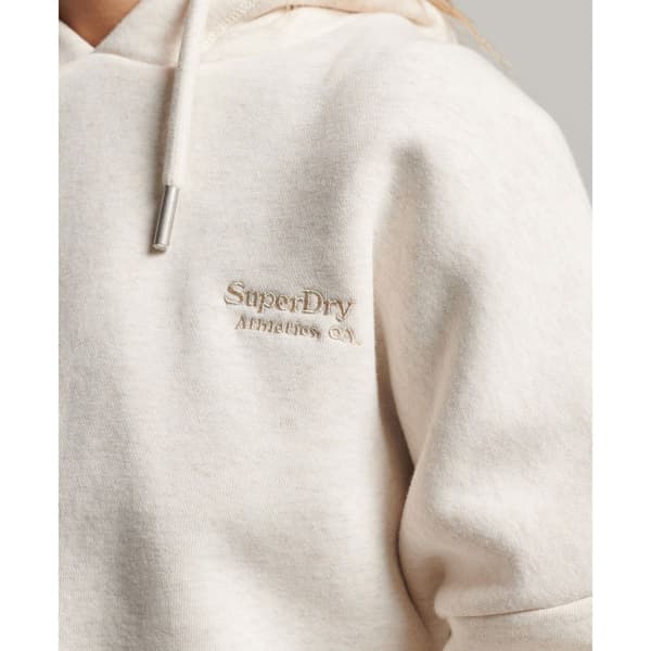 Superdry Luvtröja Vintage Logo Crop Beige XL Kvinna