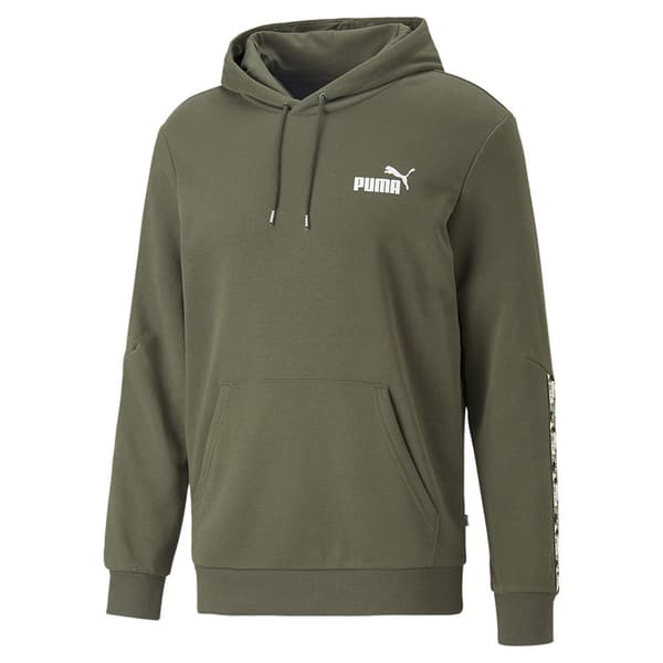 Puma Luvtröja Ess Tape Camo Grönt L Man