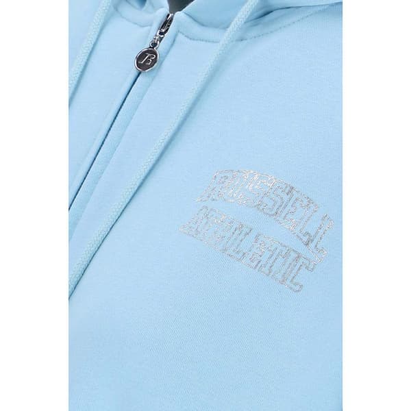 Russell Athletic Sweatshirt Med Fuld Lynlås Awu A31011 Blå M Kvinde