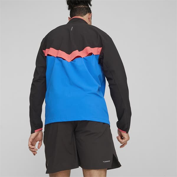 Puma Tröja Med Halv Dragkedja Run Ultraweave Blå,Svart XL Man