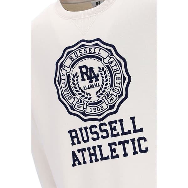 Russell Athletic Sweater Center Dazzling Hvid M Mand