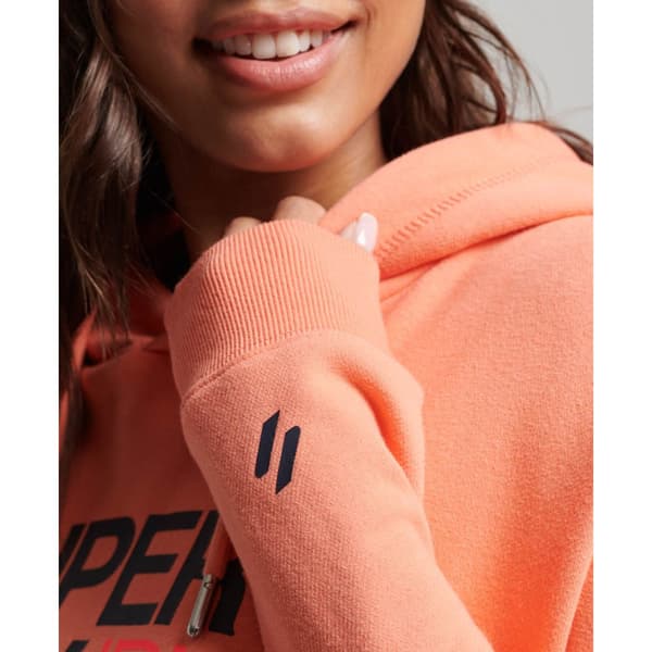 Superdry Luvtröja Sportswear Logo Boxy Orange 2XS Kvinna