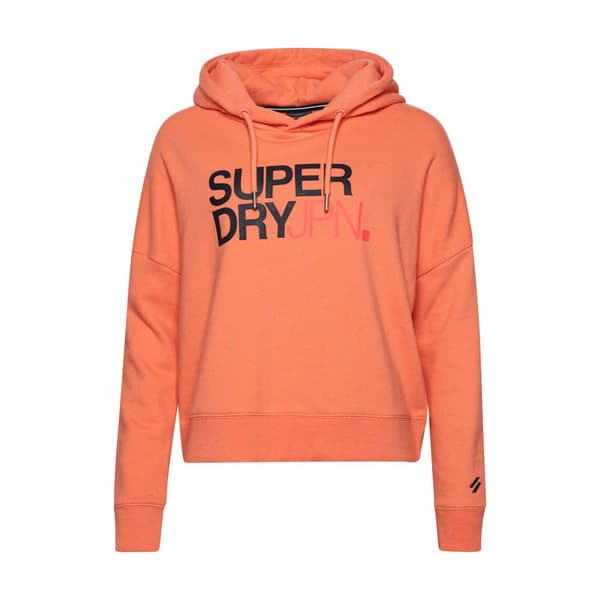 Superdry Luvtröja Sportswear Logo Boxy Orange 2XS Kvinna