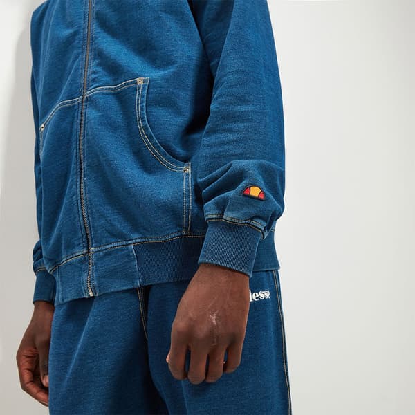 Ellesse Sweatshirt Med Full Dragkedja Kat Blå S Man