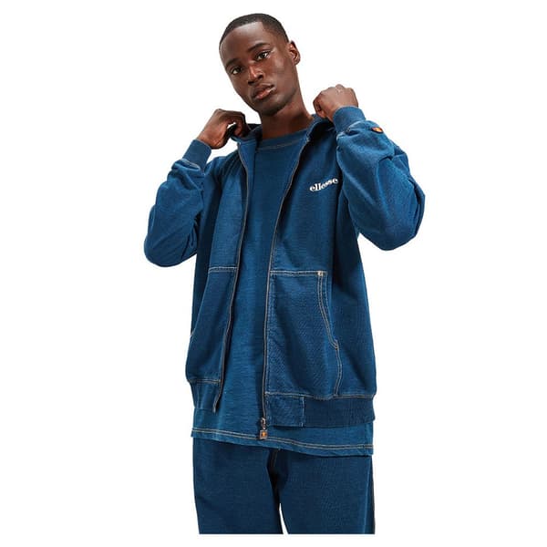 Ellesse Sweatshirt Med Full Dragkedja Kat Blå S Man