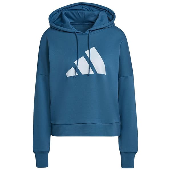 Adidas Hættetrøje Future Icons 3 Bars Blå M Kvinde