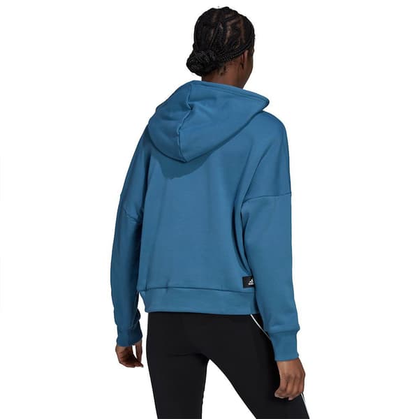 Adidas Hættetrøje Future Icons 3 Bars Blå M Kvinde