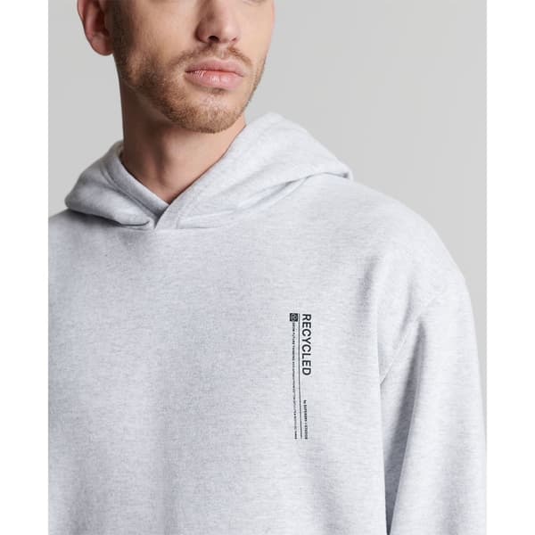 Superdry Luvtröja Studios Rcycl Micro Side Grå XS-S Man