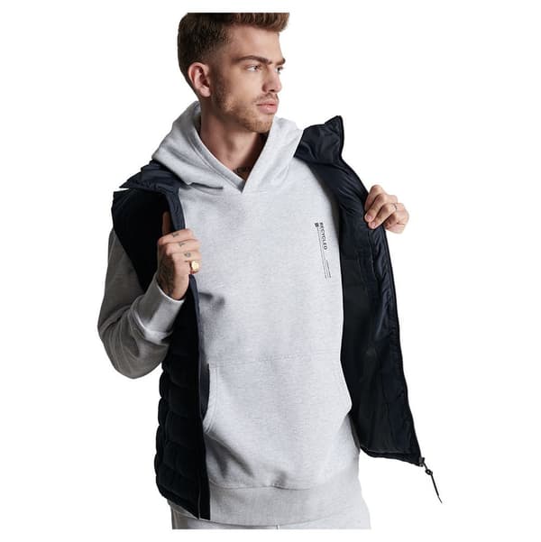Superdry Hættetrøje Studios Rcycl Micro Side Grå XS-S Mand