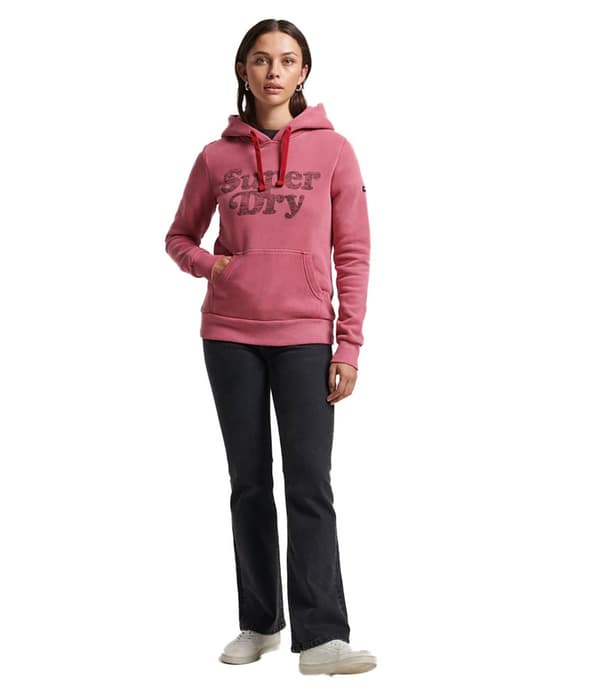 Superdry Luvtröja Vintage Cooper Classic Rosa 2XS Kvinna