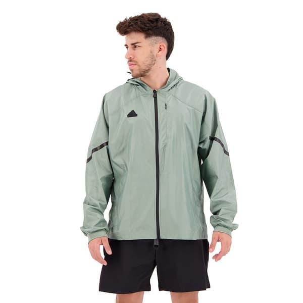 Adidas Sweatshirt Med Full Dragkedja D4gmdy Grönt M / Regular Man