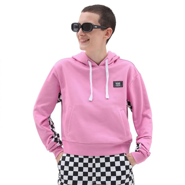 Vans Boom Boom Check It Tröja Med Huva Rosa M Kvinna