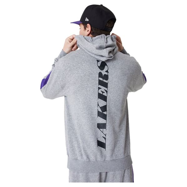 New Era Luvtröja Nba Colour Block Os Los Angeles Lakers Grå M Man