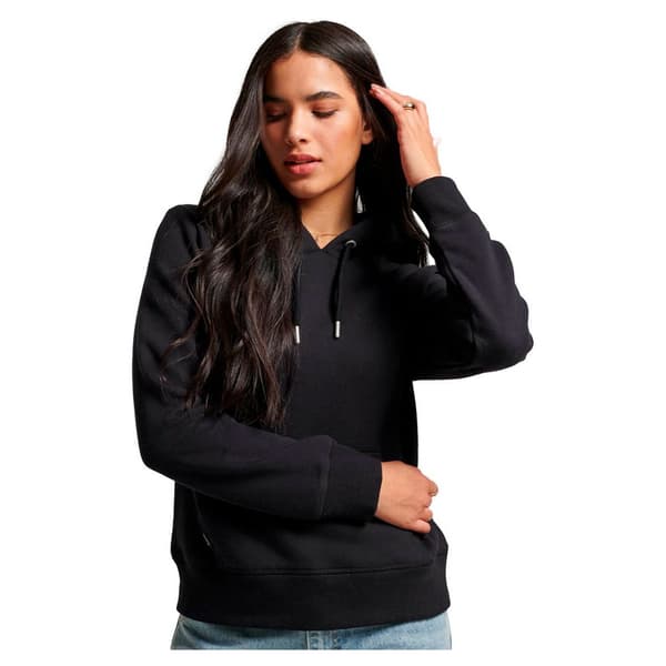 Superdry Luvtröja Essential Logo Svart 2XS Kvinna