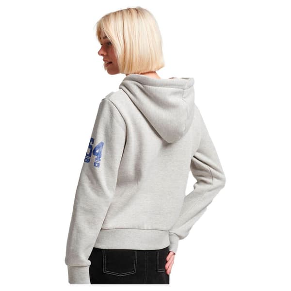 Superdry Luvtröja Vintage Logo Athletic Grå XS Kvinna