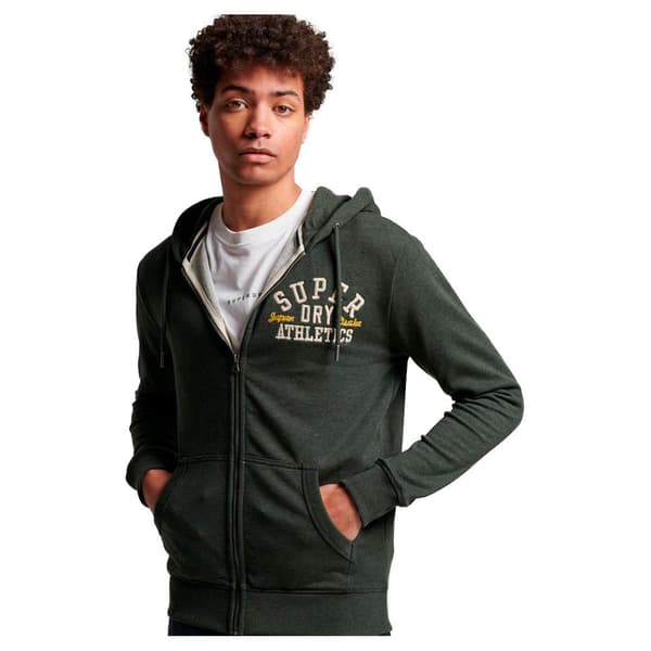Superdry Sweatshirt Med Full Dragkedja Vintage Superstate Grönt S Man